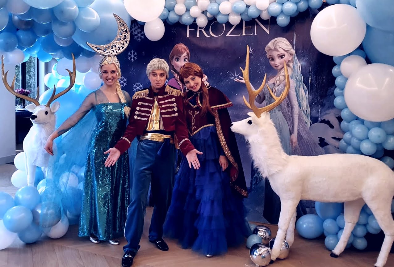 Детские праздники Frozen в Европе аниматоры, артисты костюмированные программы  7skyevent